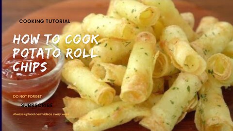 3 Ingredients, Double Crispy Fried Potatoes: Potato Roll Chips, Potato Snacks