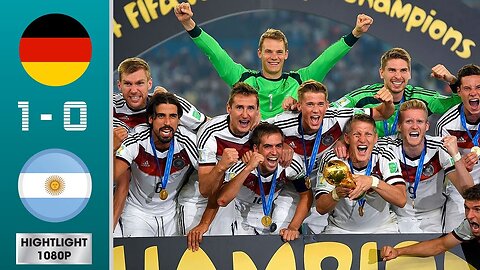 The final minutes of the Germany-Argentina match, the 2014 World Cup Final