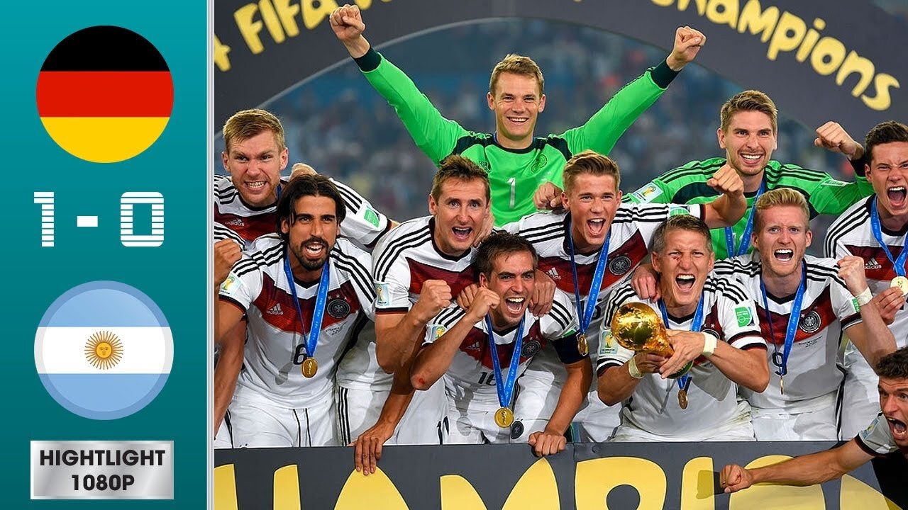 The final minutes of the Germany-Argentina match, the 2014 World Cup Final