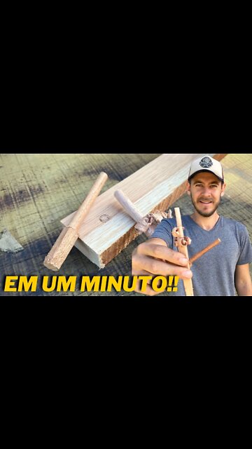 Como Fazer Cavilhas em UM minuto!| Muito Simples #shorts