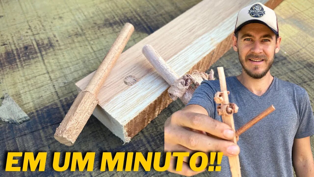 Como Fazer Cavilhas em UM minuto!| Muito Simples #shorts