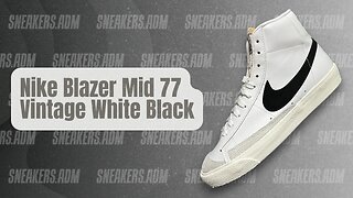 Nike Blazer Mid 77 Vintage White Black - BQ6806-100 - @SneakersADM