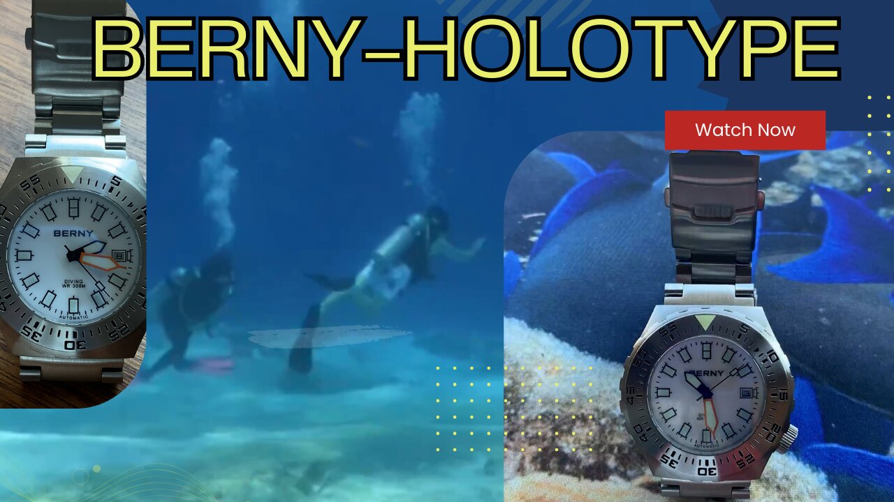 SCUBA Diving with a Berny Holotype Homage Dive Watch at San Francisco Wall, Cozumel, QRoo, Mexico