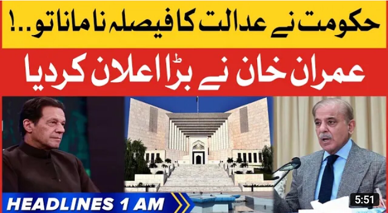 Imran Khan warned the government | Big announcement..