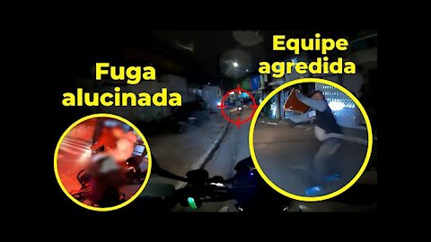 ROCAM FUGA ALUCINADA, EQUIPE AGREDIDA, TENTARAM ME DERRUBAR