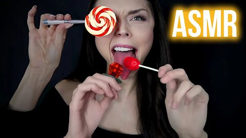 ASMR // LOLLIPOPS LICKING + MOUTH SOUNDS