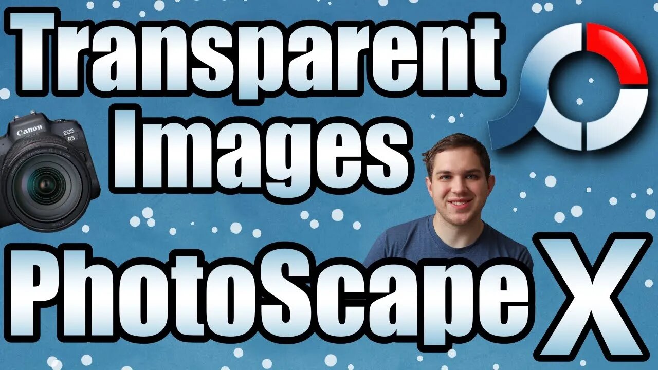 How To Work With Transparent Photos! PhotoScape X Tutorial!