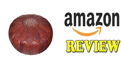 Moroccan Leather Pouf Footstool Unstuffed Review