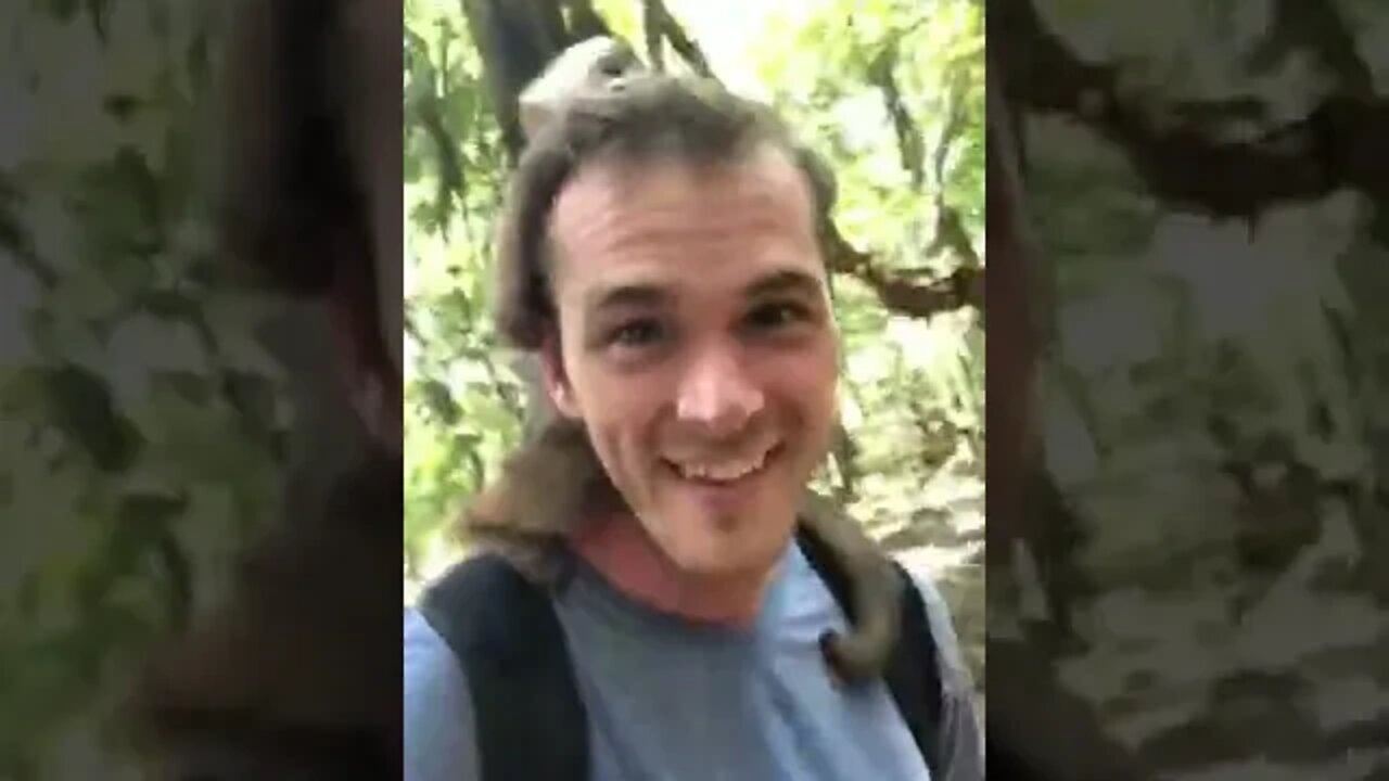 This guy jumped out of a tree in the Amazon