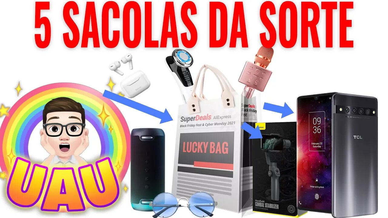 Unboxing de 5 Caixas Misteriosas Aliexpress