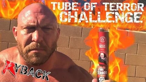 Ryback Does Johnny Scoville Tube Of Terror Carolina Reaper Pepper Hot Peanut Challenge In Hot Tub