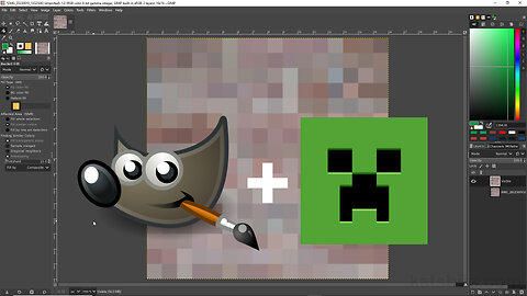 Minecraft Style Textures Using GIMP