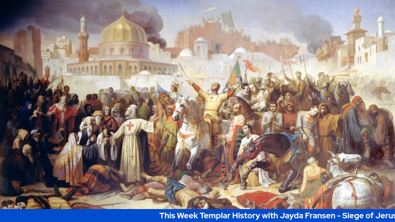 Week Templar History w Jayda - Siege of Jerusalem - 2023 Indigenous Brit sleeps Canterbury graveyard