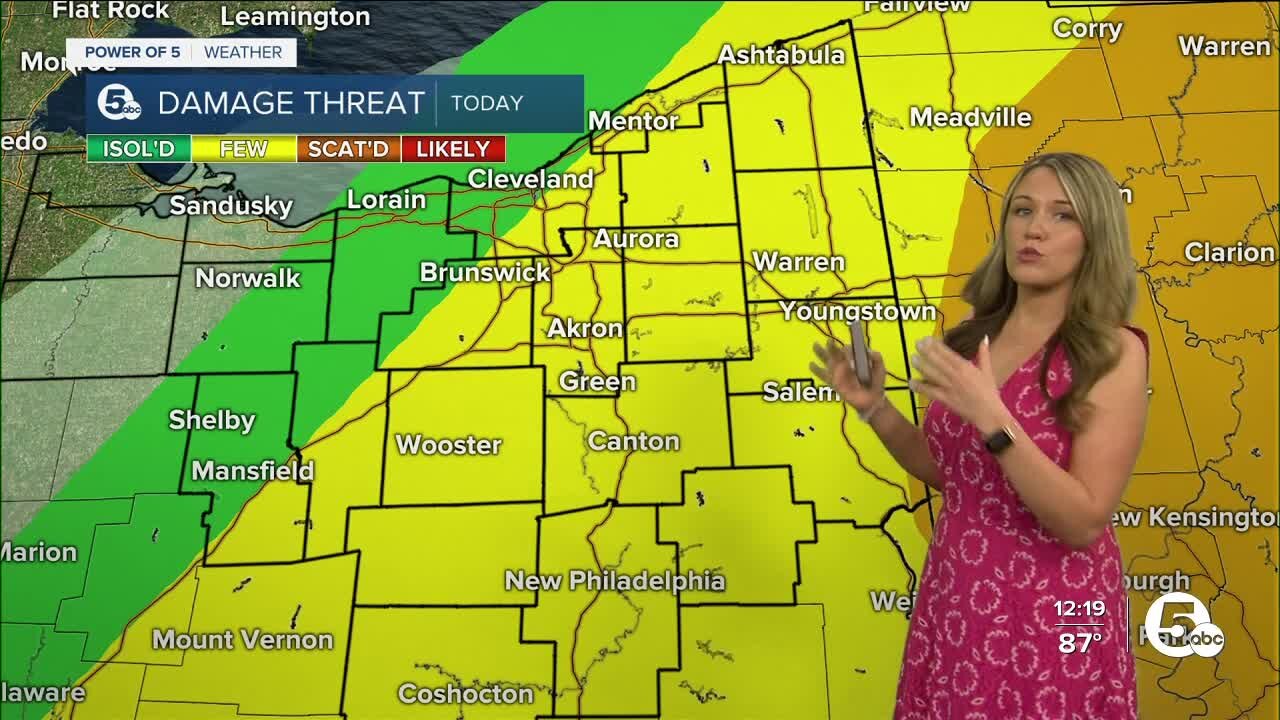 Strong to severe storms possible Thursday