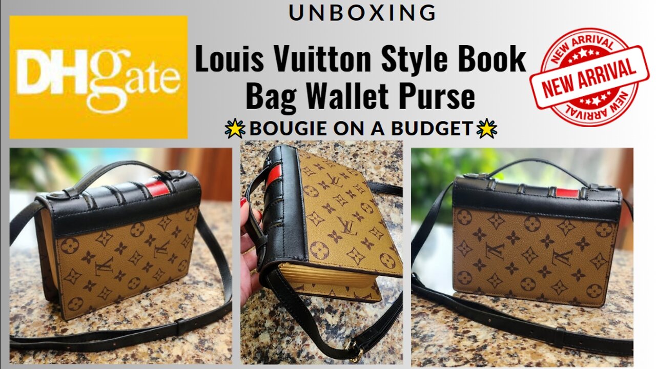 DHgate Rare Louis Vuitton Style Book Chain Wallet Bag Purse Unboxing & Seller Review