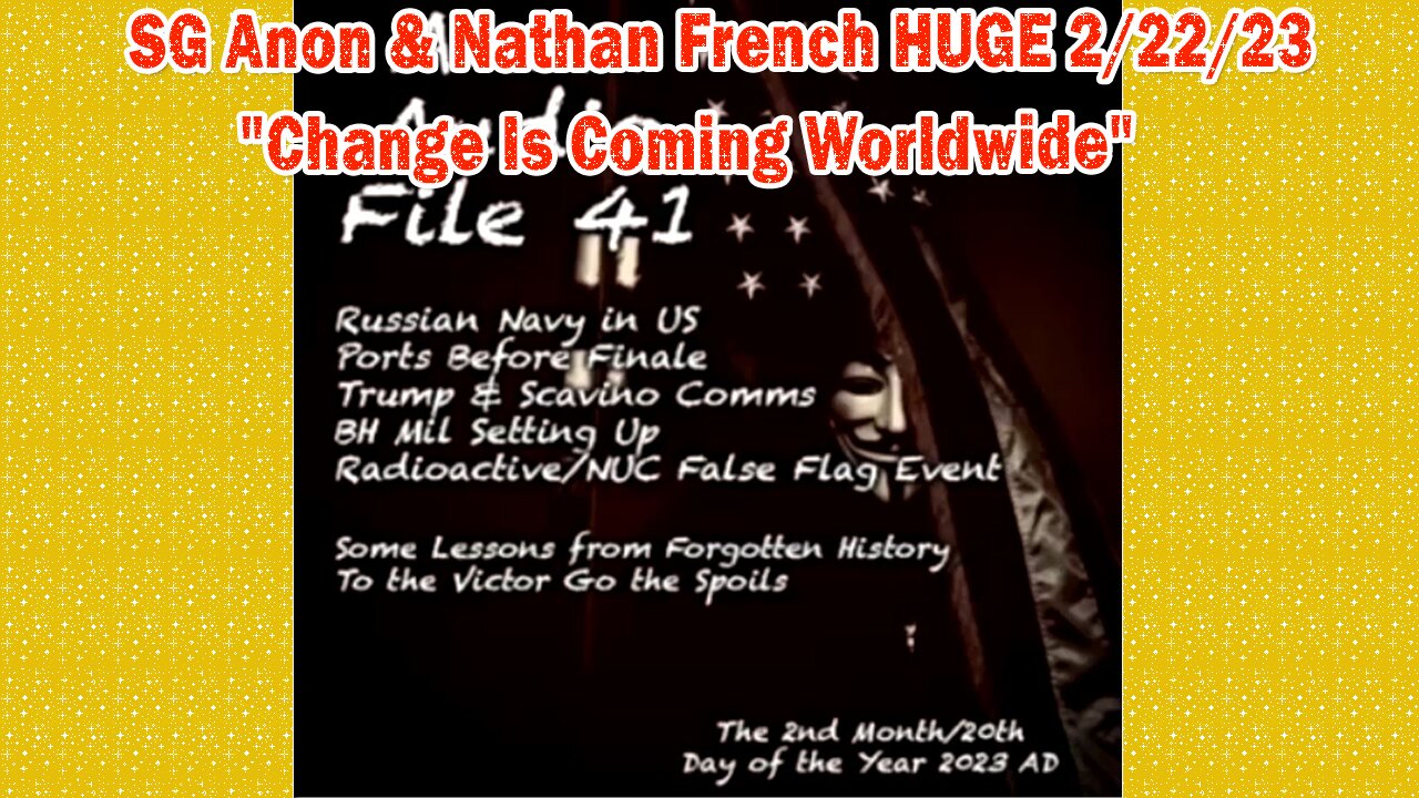 SG Anon & Nathan French > Situation Update February 22