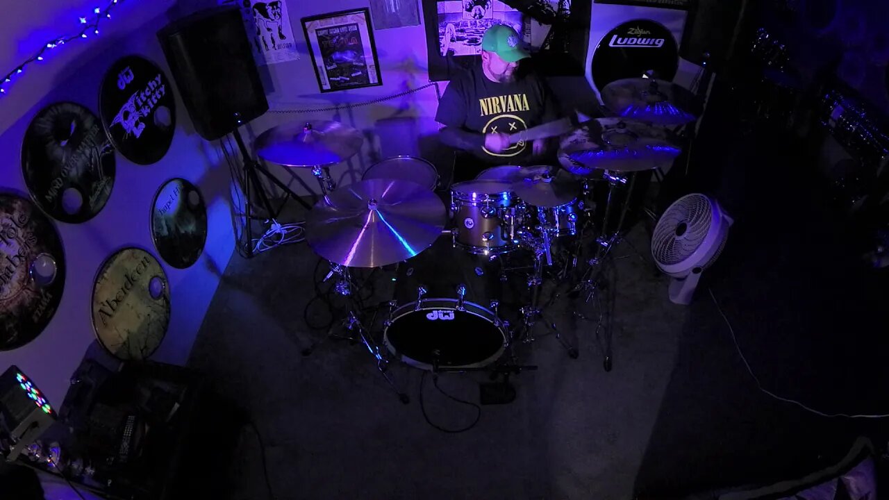 Over the Hills and Far Away, Led Zeppelin Drum cover ( Testing out a New Dw Collector Kit}