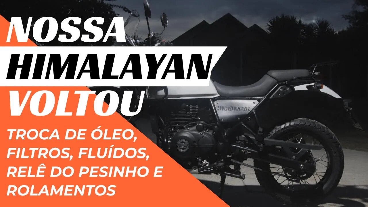 A nossa Himalayan voltou da revisão #royalenfield #himalayan #manutenção