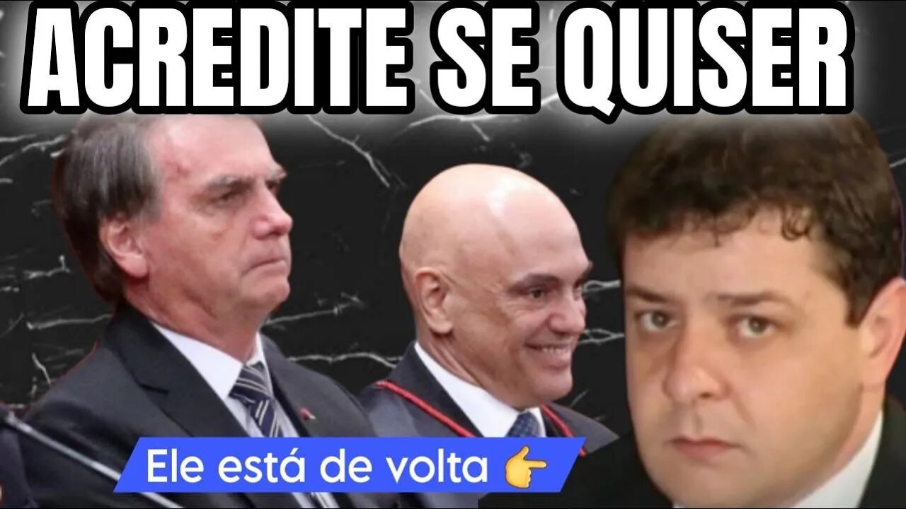 Acredite se querser, Alexandre de Moraes absdolve Bolsonaro | Lulinha está de volta.