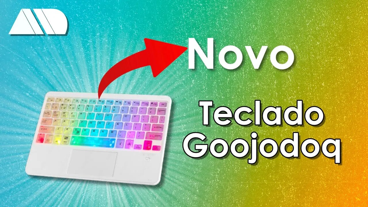 Novo Teclado Bluetooth da Goojodoq para Tablets, Pcs e Desktops