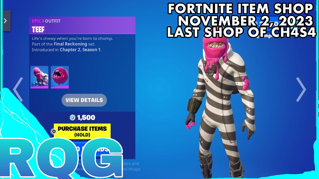 LAST ITEM SHOP OF CH4S4! FORTNITE ITEM SHOP (November 2, 2023)