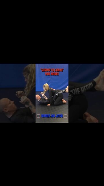 Heroes Training Center | Jiu-Jitsu Shrimp to Guard from Side Mount | Yorktown Heights NY #Shorts