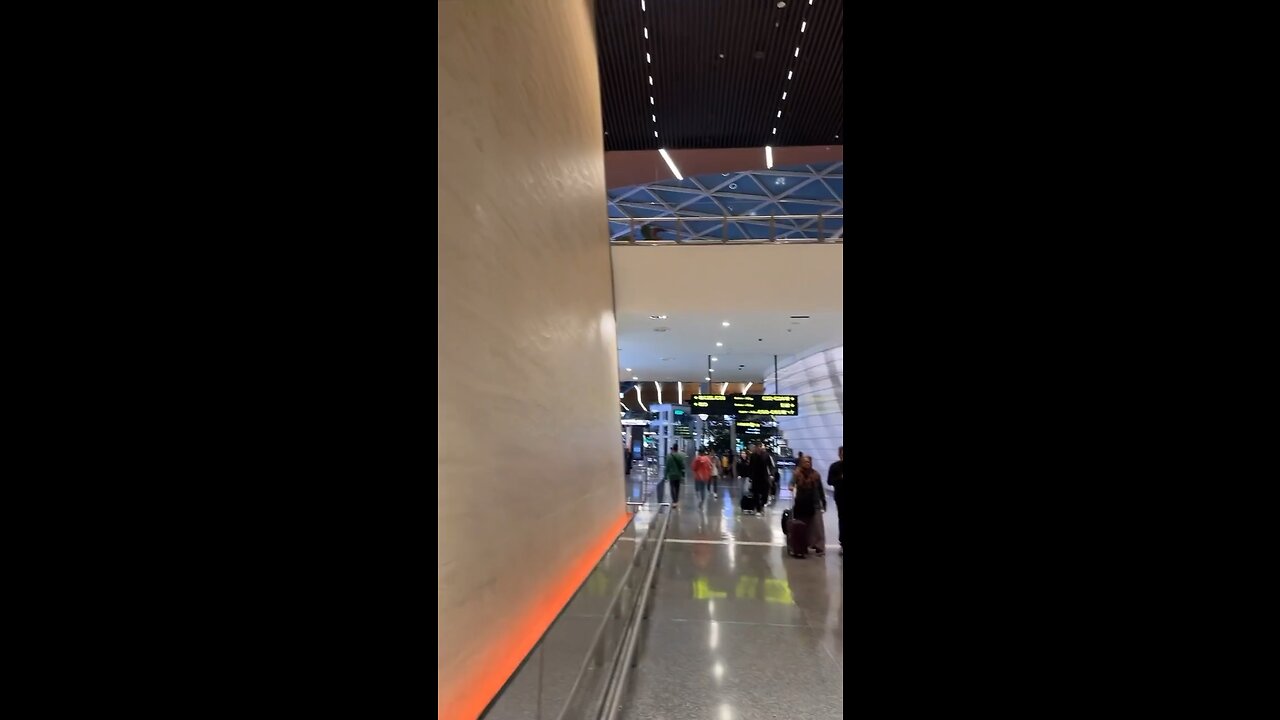 Waterfall Inside Doha Airport