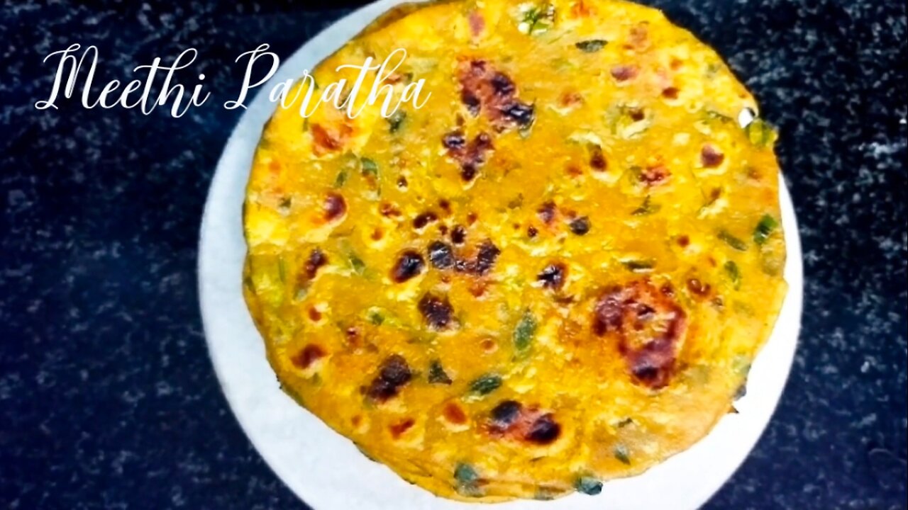 HOW TO MAKE MEETHI PARATHA | HOMEMADE MEETHI PARATHA RECIPE IN HINDI | FOOD COURT