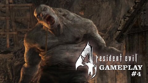 Resident Evil 4 - GamePlay#4 - Matei o monstrão Golias e entrei na igreja, achei Ashley?