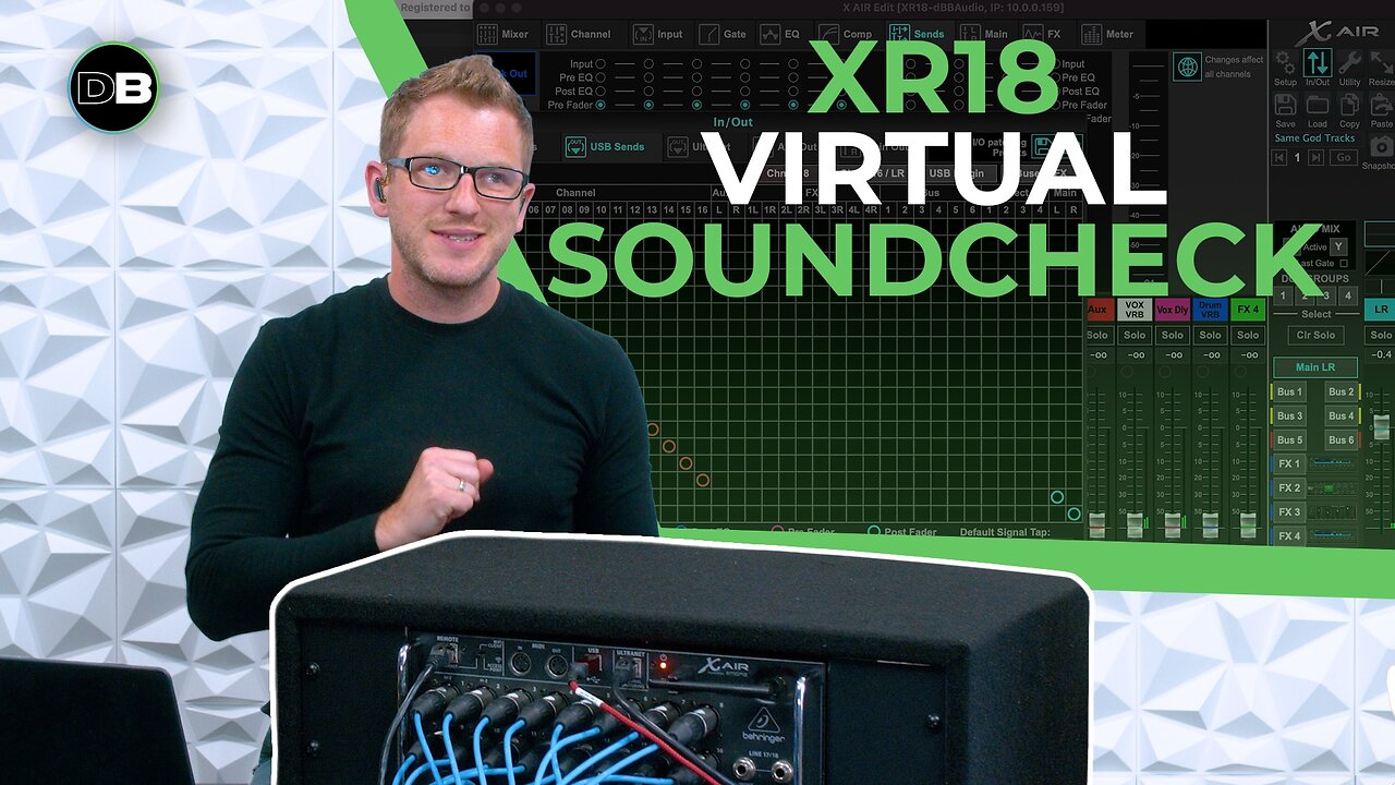 Behringer XR18 Virtual Sound Check