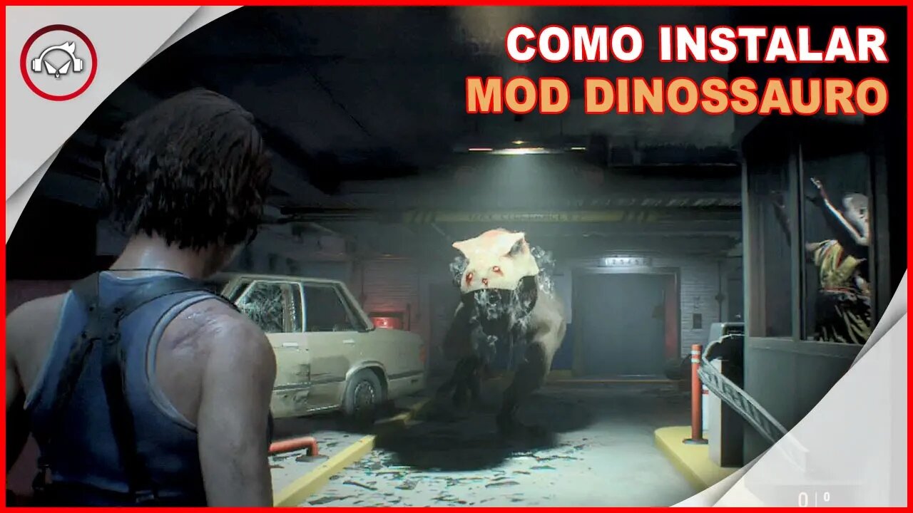 Resident Evil 3 Remake, Como Instalar O MOD Dinossauro Gratuito - Gameplay PT-BR #16