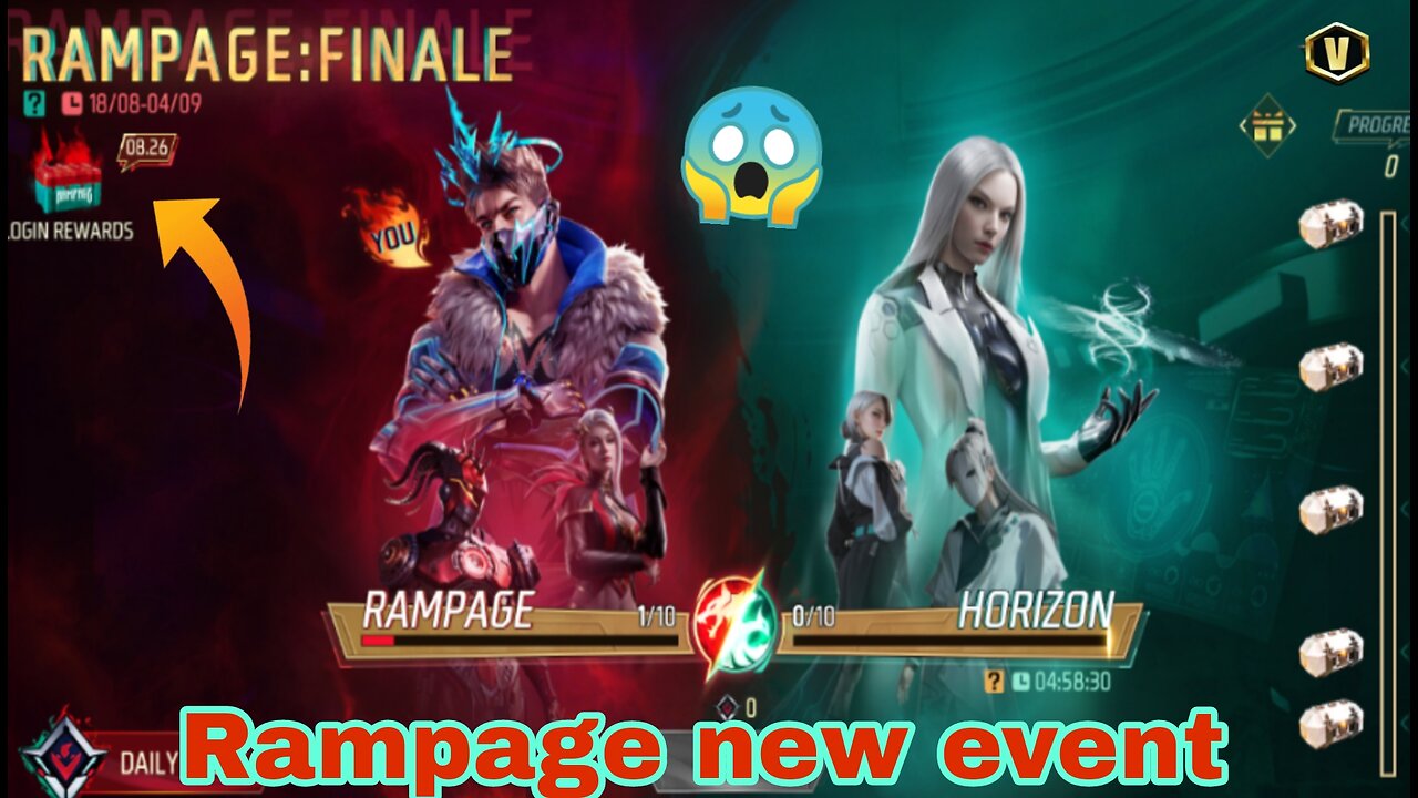 Rampage Finally New Event In Free Fire | Gaming Star 09