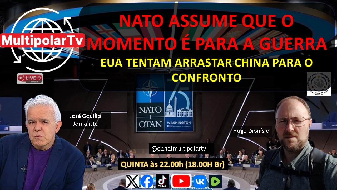 NATO ASSUME QUE O MOMENTO É PARA A GUERRA!