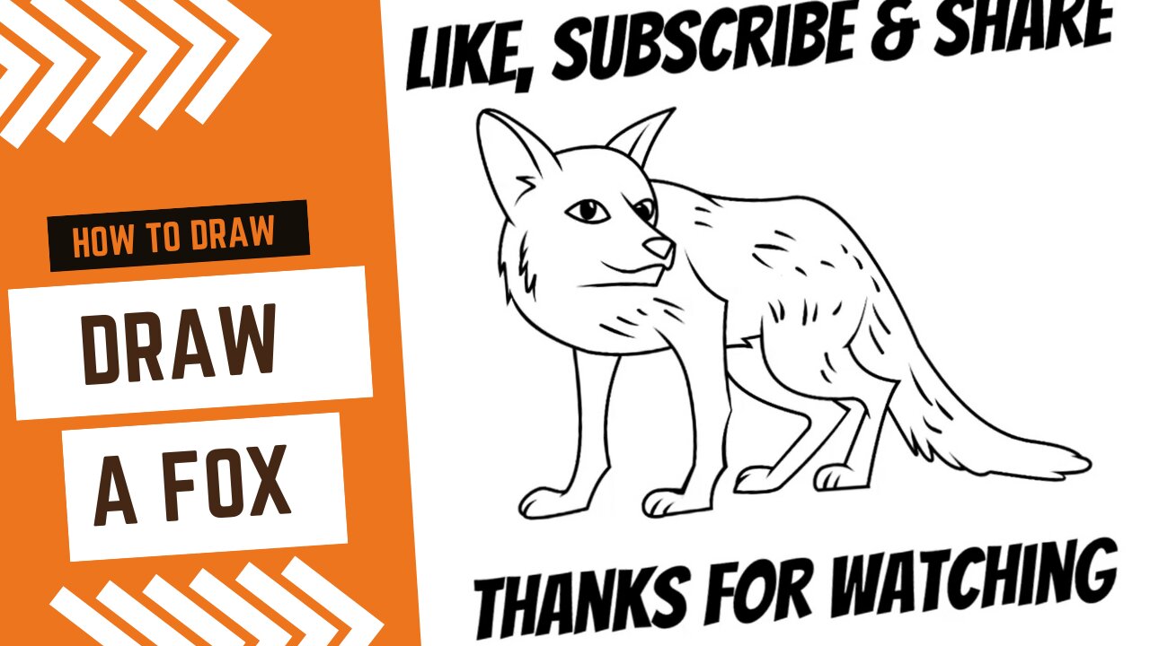 How to Draw an Fox Easy Simple Art Tutorial for Beginners