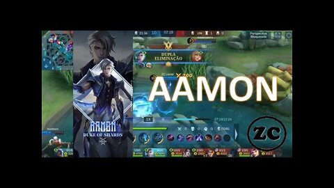 ML - Gameplay Aamon - Fim de postagem do Mobile Legends no canal - ZC