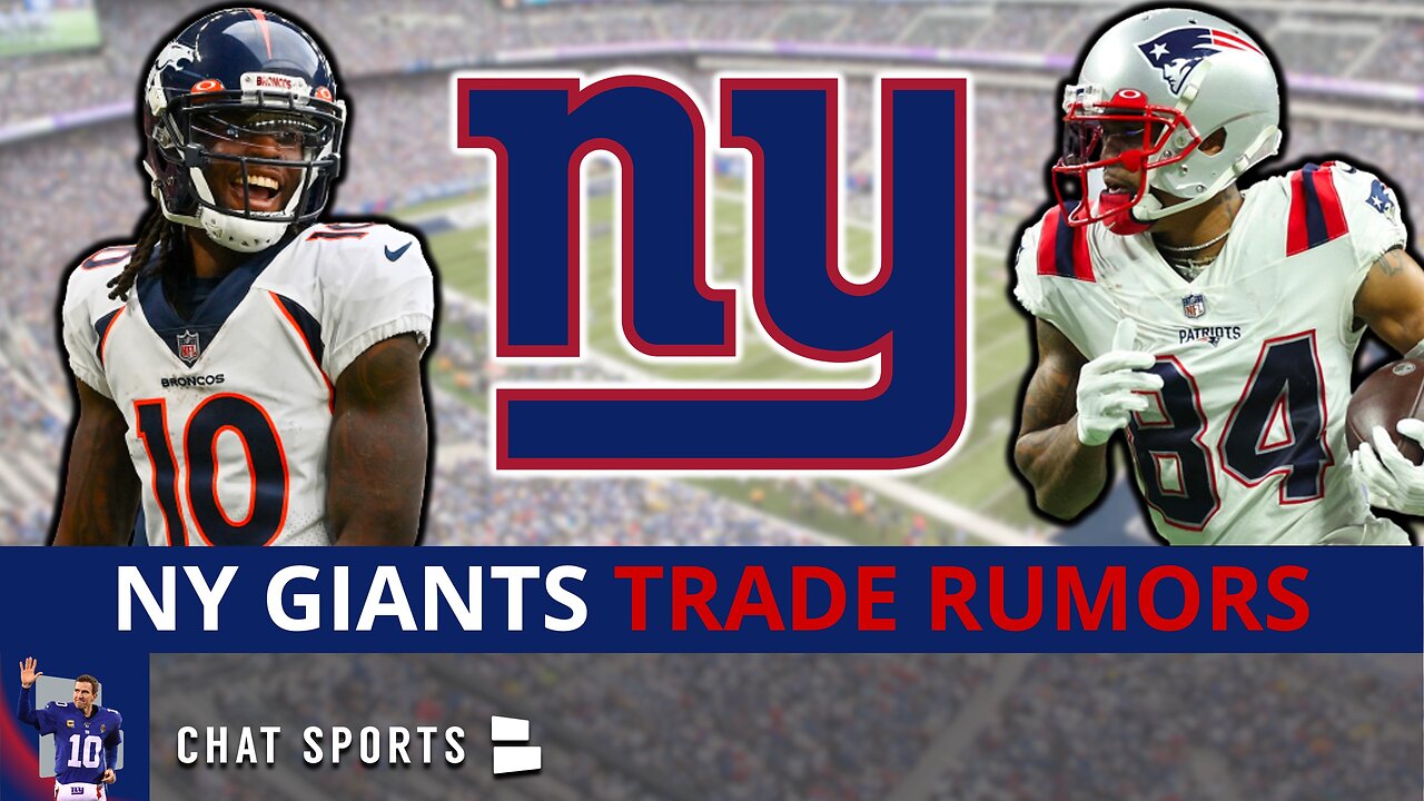 MAJOR NY Giants Trade Rumors: 8 Wide Receivers The Giants Could Trade For | NFL Trade Deadline