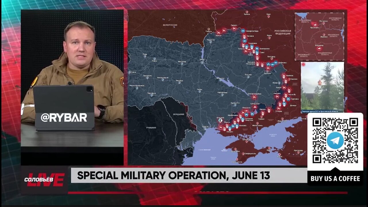 ►🇷🇺🇺🇦🚨❗️⚡️ Rybar Review of the Special Military Operation on June 13 2024