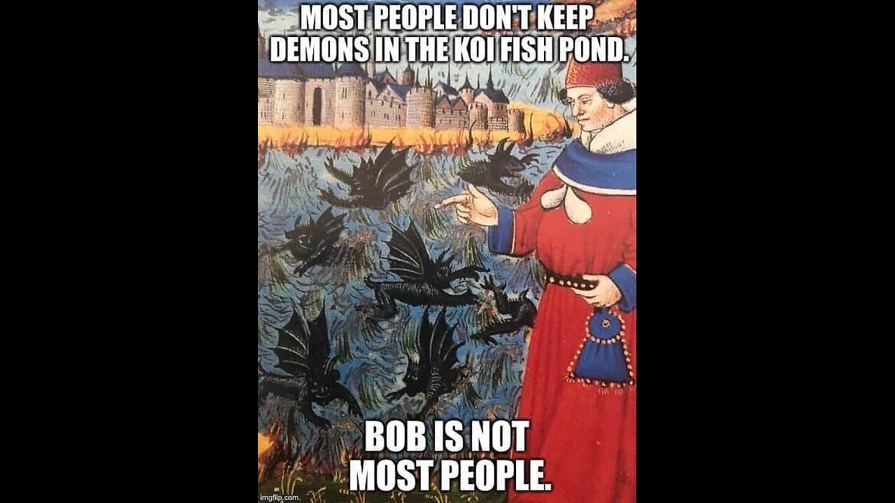 Demons in my Koi Pond? It's More Likely than you Think! #memes #silly #funny #demons #fishing