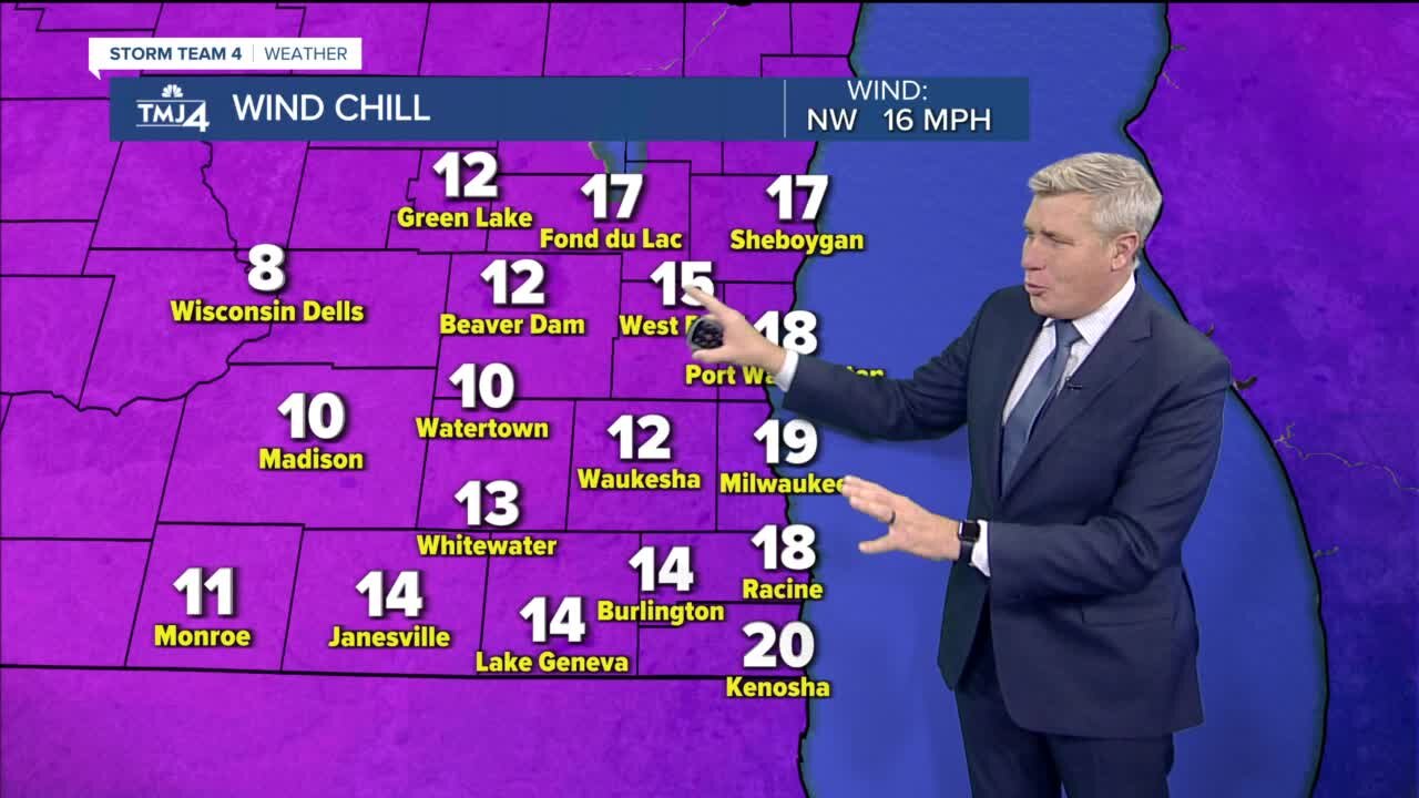 Temperatures continue to drop to near single digits