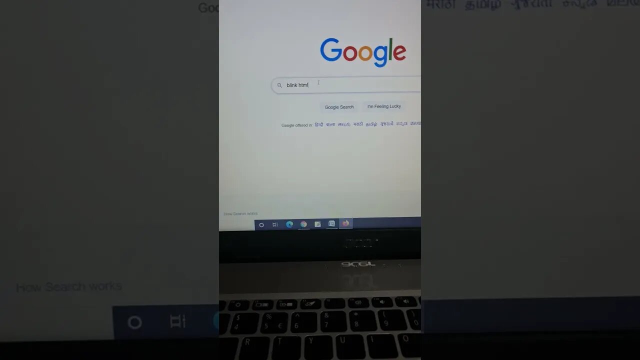 Google tricks No. 11 (blink HTML) #shorts #youtubeshorts