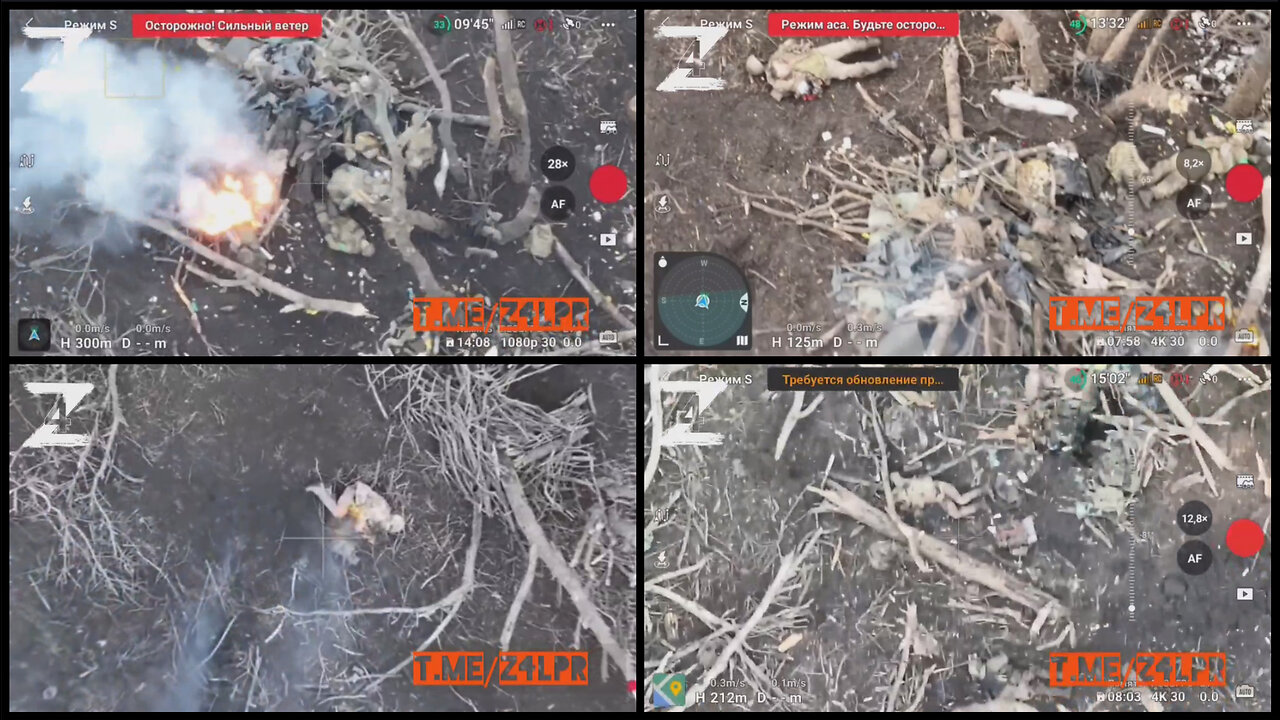 Bakhmut area: Russian shock drone strikes on Ukrainian positions