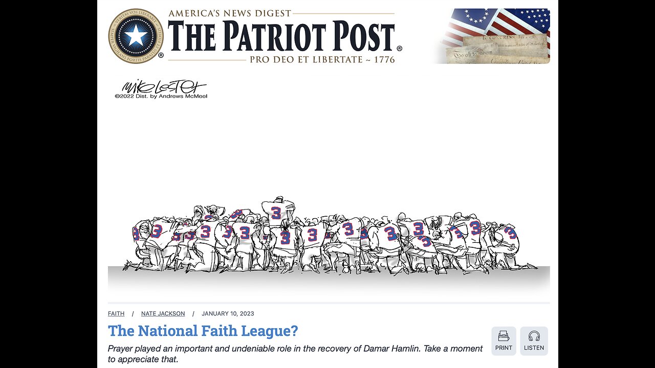 The Patriot Post Audio Edition Podcast for 1/10/23
