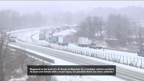 30 vehicles involved in crashes on I-41 South in Washington County