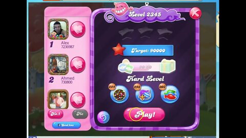 Candy Crush Level 2345 Audio Talkthrough, 3 Stars 0 Boosters