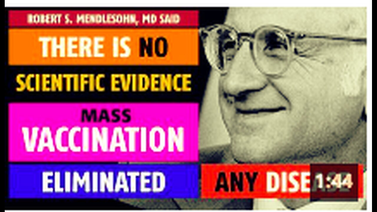 There is NO scientific evidence mass vaccination eliminated any disease, said Robert Mendlesohn MD