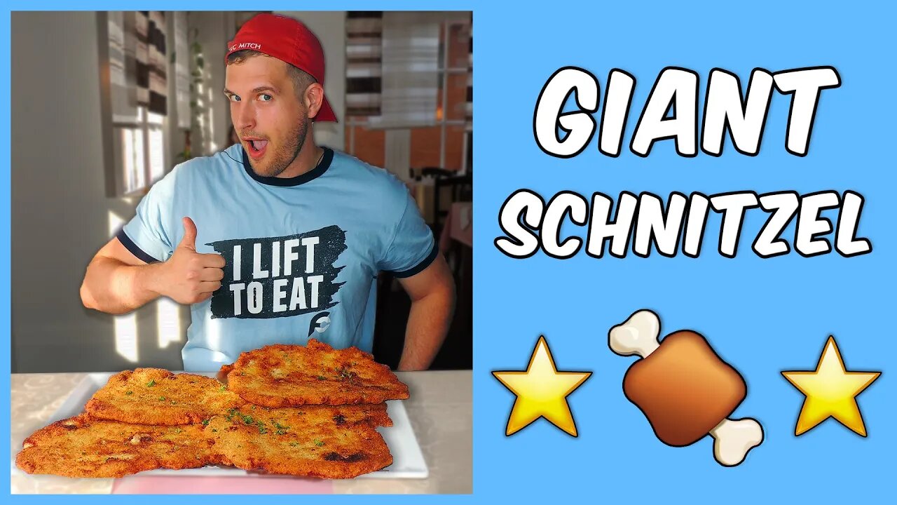 My First Giant XXL German Schnitzel Challenge!!!