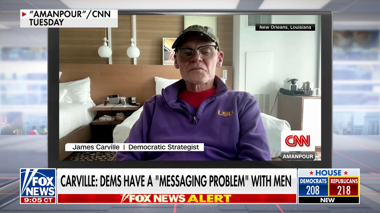 James Carville Sounds Alarm On Dems' 'Messaging Problem' With Men