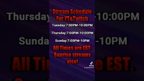 Updates stream schedule! Hope to see yall there :) #destiny #myheroultrarumble #fyp#gaming