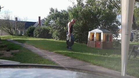 Blue Collar Strength - 1 Hand Blue Collar Walk 45 lbs With A Towel