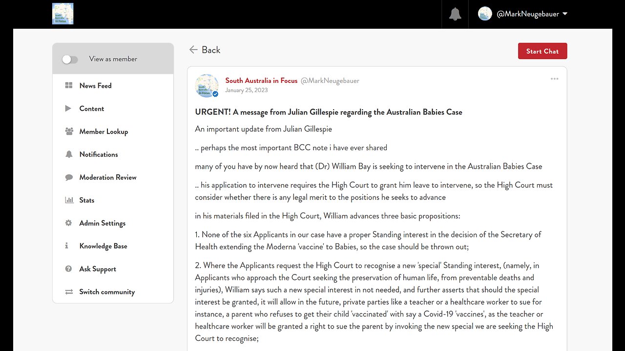 Update from Julian Gillespie and what to do about the WHO's power-grab.
